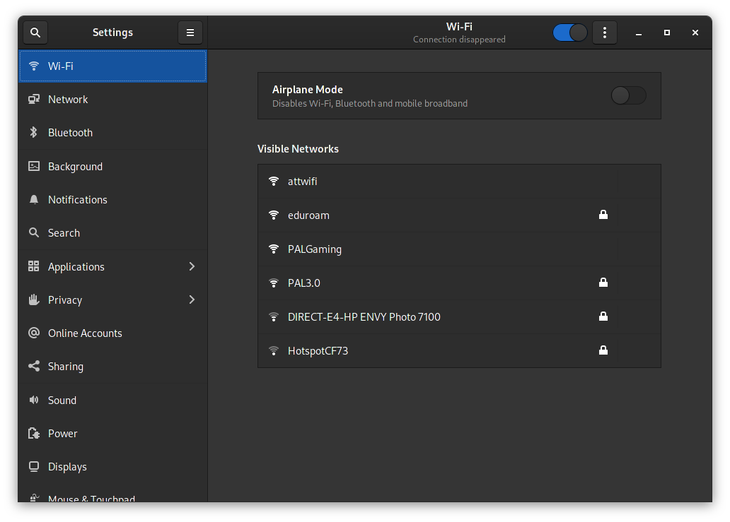 Wi-Fi Settings