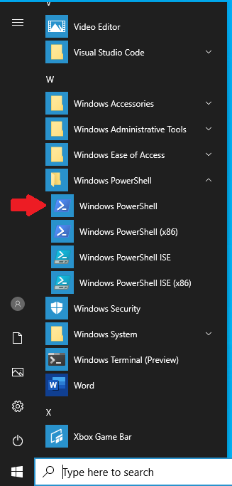 Windows Powershell